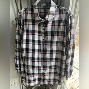 Plus size women’s flannel shirt